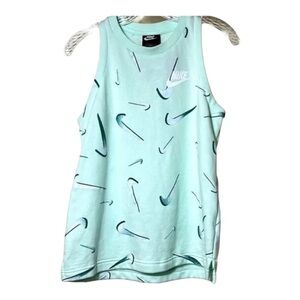 Nike NWT Sleeve Seafoam Green Sleeve Knit Pullover Sweatshirt Top Size Large